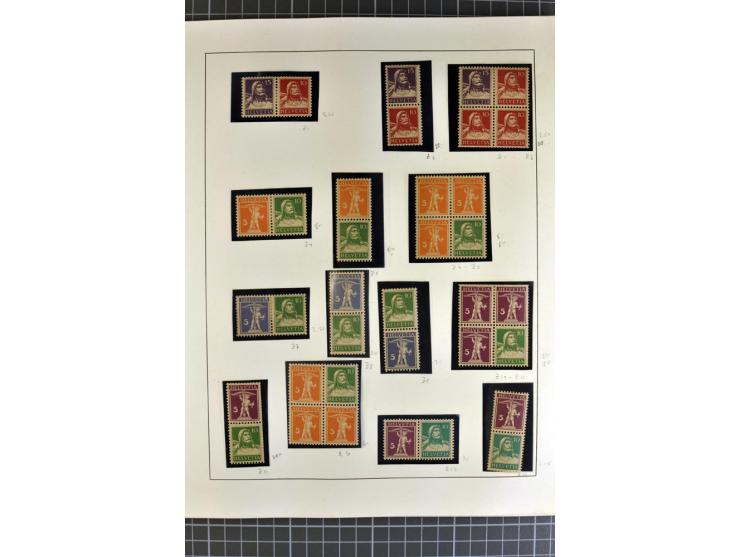 1843/1976, postfrische, ungebrauchte und gestempelte Sammlung mit u.a. Zürich Mi.-Nr. 2II (Attest), Bundespost Mi.-Nr. 4, 5I,