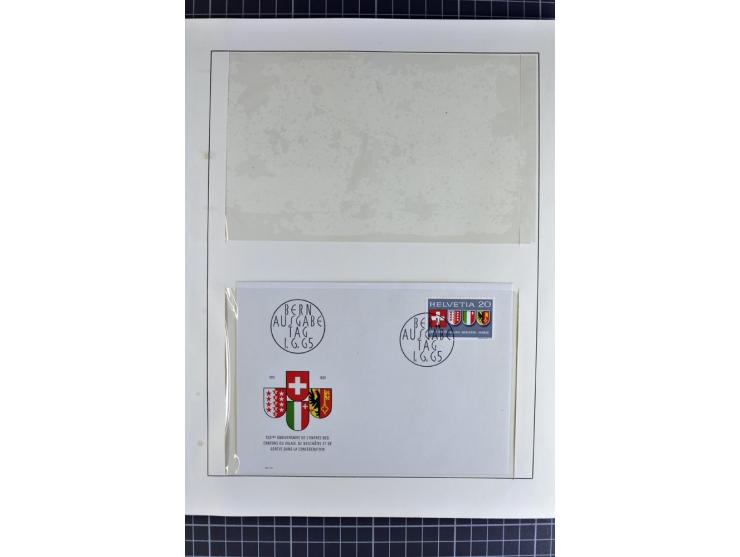 1843/1976, postfrische, ungebrauchte und gestempelte Sammlung mit u.a. Zürich Mi.-Nr. 2II (Attest), Bundespost Mi.-Nr. 4, 5I,