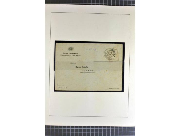 1843/1976, postfrische, ungebrauchte und gestempelte Sammlung mit u.a. Zürich Mi.-Nr. 2II (Attest), Bundespost Mi.-Nr. 4, 5I,