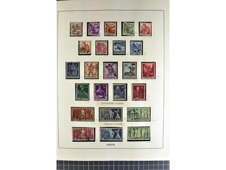 1843/1976, postfrische, ungebrauchte und gestempelte Sammlung mit u.a. Zürich Mi.-Nr. 2II (Attest), Bundespost Mi.-Nr. 4, 5I,