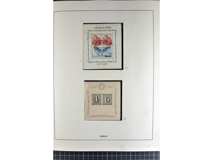 1843/1976, postfrische, ungebrauchte und gestempelte Sammlung mit u.a. Zürich Mi.-Nr. 2II (Attest), Bundespost Mi.-Nr. 4, 5I,