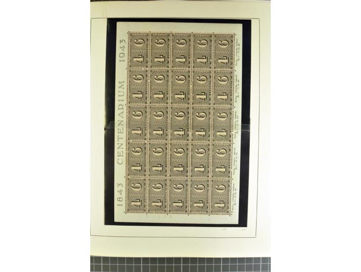1843/1976, postfrische, ungebrauchte und gestempelte Sammlung mit u.a. Zürich Mi.-Nr. 2II (Attest), Bundespost Mi.-Nr. 4, 5I,