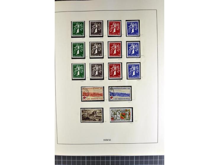 1843/1976, postfrische, ungebrauchte und gestempelte Sammlung mit u.a. Zürich Mi.-Nr. 2II (Attest), Bundespost Mi.-Nr. 4, 5I,