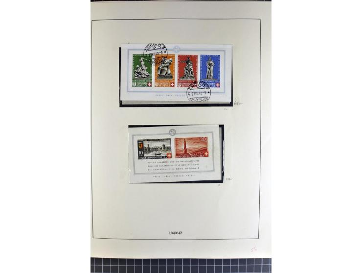 1843/1976, postfrische, ungebrauchte und gestempelte Sammlung mit u.a. Zürich Mi.-Nr. 2II (Attest), Bundespost Mi.-Nr. 4, 5I,