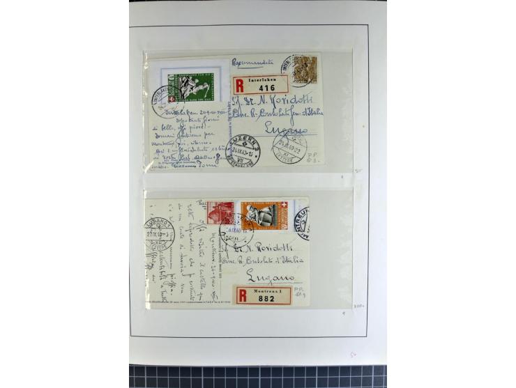 1843/1976, postfrische, ungebrauchte und gestempelte Sammlung mit u.a. Zürich Mi.-Nr. 2II (Attest), Bundespost Mi.-Nr. 4, 5I,