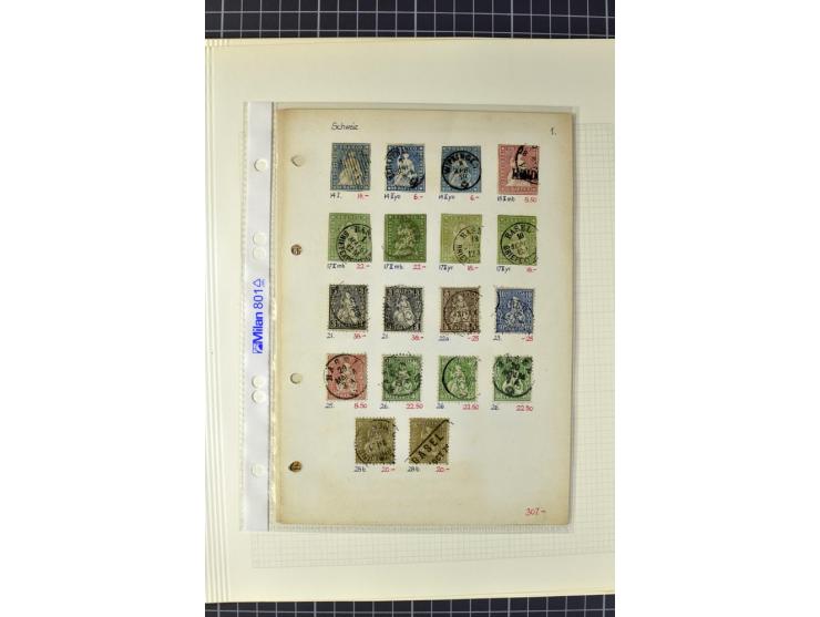 1843/82, gestempelte Partie, dabei sehr schöner Teil Strubel mit verschiedenen Drucken und Farben, Paare etc., viele Kabinett