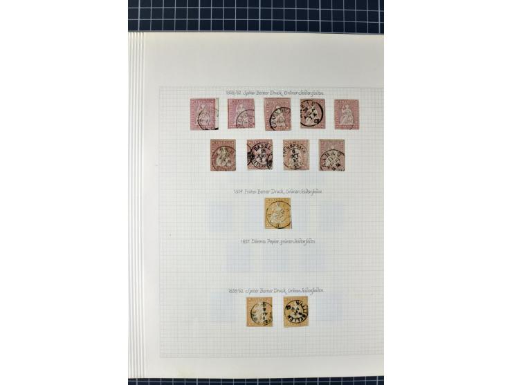 1843/82, gestempelte Partie, dabei sehr schöner Teil Strubel mit verschiedenen Drucken und Farben, Paare etc., viele Kabinett