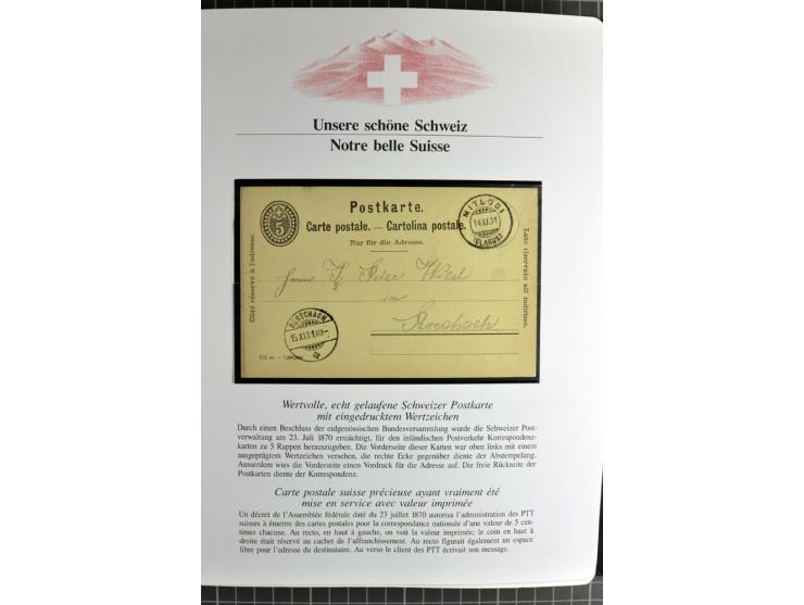 1845/2011, postfrische, ungebrauchte und gestempelte Sammlung mit u.a. Basel Mi.-Nr. 1 (Altsignaturen), Bundespost Mi.-Nr. 42