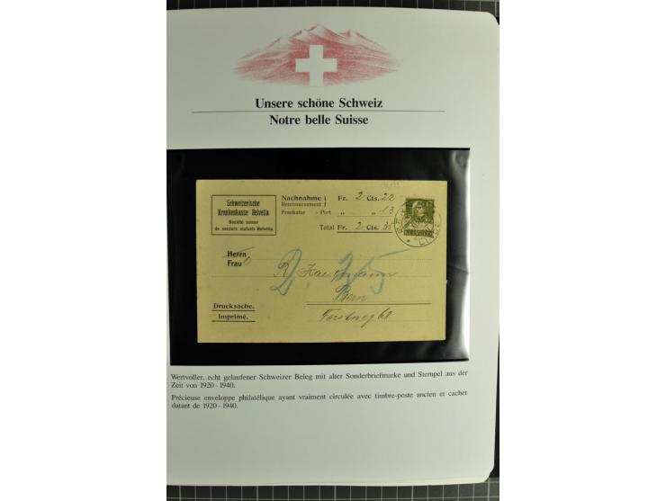 1845/2011, postfrische, ungebrauchte und gestempelte Sammlung mit u.a. Basel Mi.-Nr. 1 (Altsignaturen), Bundespost Mi.-Nr. 42