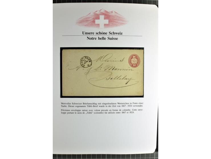 1845/2011, postfrische, ungebrauchte und gestempelte Sammlung mit u.a. Basel Mi.-Nr. 1 (Altsignaturen), Bundespost Mi.-Nr. 42