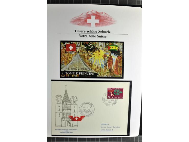 1845/2011, postfrische, ungebrauchte und gestempelte Sammlung mit u.a. Basel Mi.-Nr. 1 (Altsignaturen), Bundespost Mi.-Nr. 42