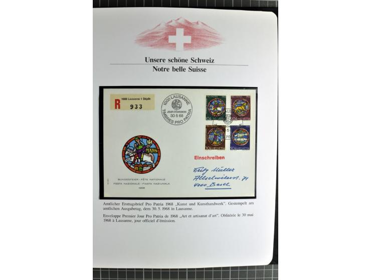 1845/2011, postfrische, ungebrauchte und gestempelte Sammlung mit u.a. Basel Mi.-Nr. 1 (Altsignaturen), Bundespost Mi.-Nr. 42