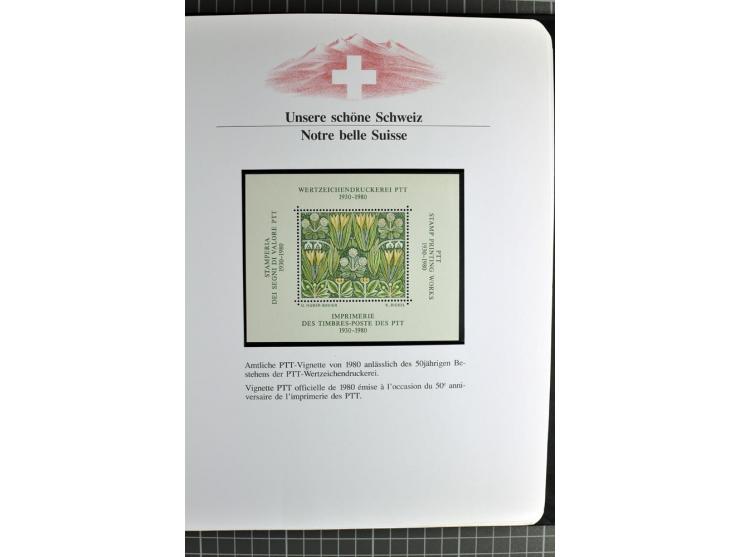 1845/2011, postfrische, ungebrauchte und gestempelte Sammlung mit u.a. Basel Mi.-Nr. 1 (Altsignaturen), Bundespost Mi.-Nr. 42