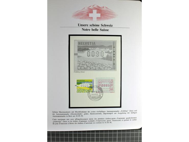 1845/2011, postfrische, ungebrauchte und gestempelte Sammlung mit u.a. Basel Mi.-Nr. 1 (Altsignaturen), Bundespost Mi.-Nr. 42