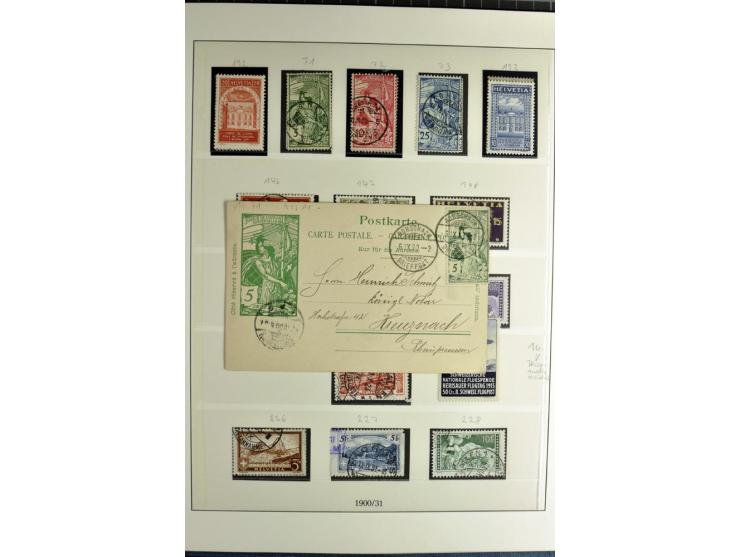1845/2011, postfrische, ungebrauchte und gestempelte Sammlung mit u.a. Basel Mi.-Nr. 1 (Altsignaturen), Bundespost Mi.-Nr. 42