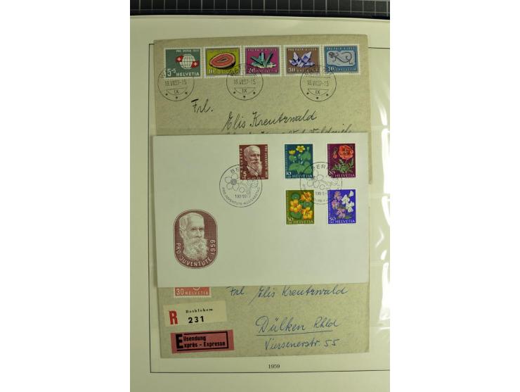 1845/2011, postfrische, ungebrauchte und gestempelte Sammlung mit u.a. Basel Mi.-Nr. 1 (Altsignaturen), Bundespost Mi.-Nr. 42