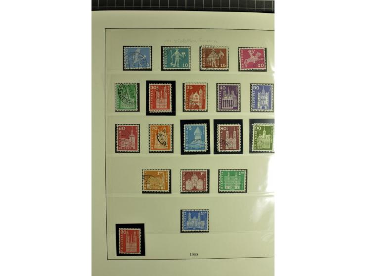 1845/2011, postfrische, ungebrauchte und gestempelte Sammlung mit u.a. Basel Mi.-Nr. 1 (Altsignaturen), Bundespost Mi.-Nr. 42