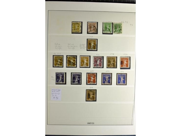 1845/2011, postfrische, ungebrauchte und gestempelte Sammlung mit u.a. Basel Mi.-Nr. 1 (Altsignaturen), Bundespost Mi.-Nr. 42