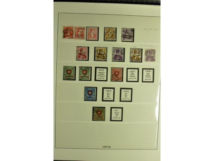 1845/2011, postfrische, ungebrauchte und gestempelte Sammlung mit u.a. Basel Mi.-Nr. 1 (Altsignaturen), Bundespost Mi.-Nr. 42