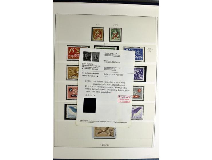 1845/2011, postfrische, ungebrauchte und gestempelte Sammlung mit u.a. Basel Mi.-Nr. 1 (Altsignaturen), Bundespost Mi.-Nr. 42