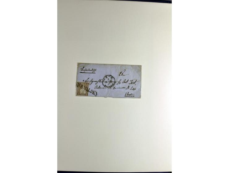 1845/2011, postfrische, ungebrauchte und gestempelte Sammlung mit u.a. Basel Mi.-Nr. 1 (Altsignaturen), Bundespost Mi.-Nr. 42