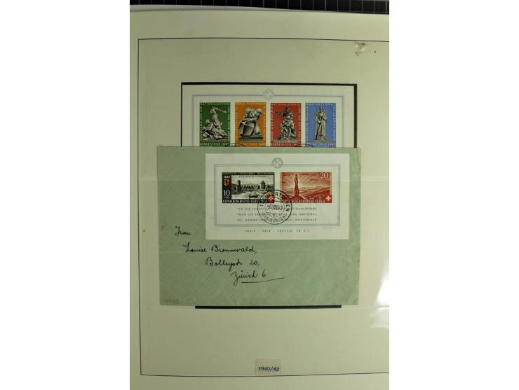 1845/2011, postfrische, ungebrauchte und gestempelte Sammlung mit u.a. Basel Mi.-Nr. 1 (Altsignaturen), Bundespost Mi.-Nr. 42