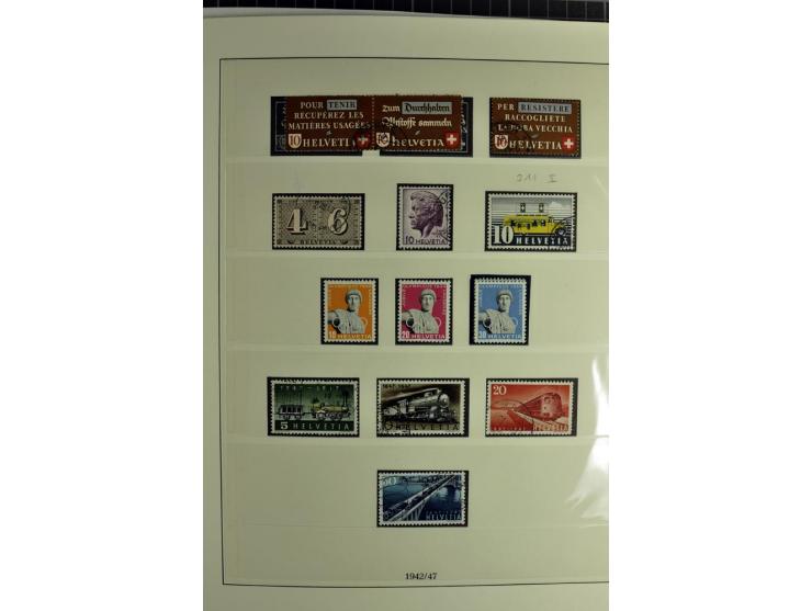 1845/2011, postfrische, ungebrauchte und gestempelte Sammlung mit u.a. Basel Mi.-Nr. 1 (Altsignaturen), Bundespost Mi.-Nr. 42