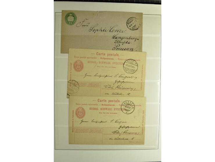1845/2011, postfrische, ungebrauchte und gestempelte Sammlung mit u.a. Basel Mi.-Nr. 1 (Altsignaturen), Bundespost Mi.-Nr. 42