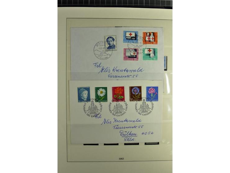 1845/2011, postfrische, ungebrauchte und gestempelte Sammlung mit u.a. Basel Mi.-Nr. 1 (Altsignaturen), Bundespost Mi.-Nr. 42
