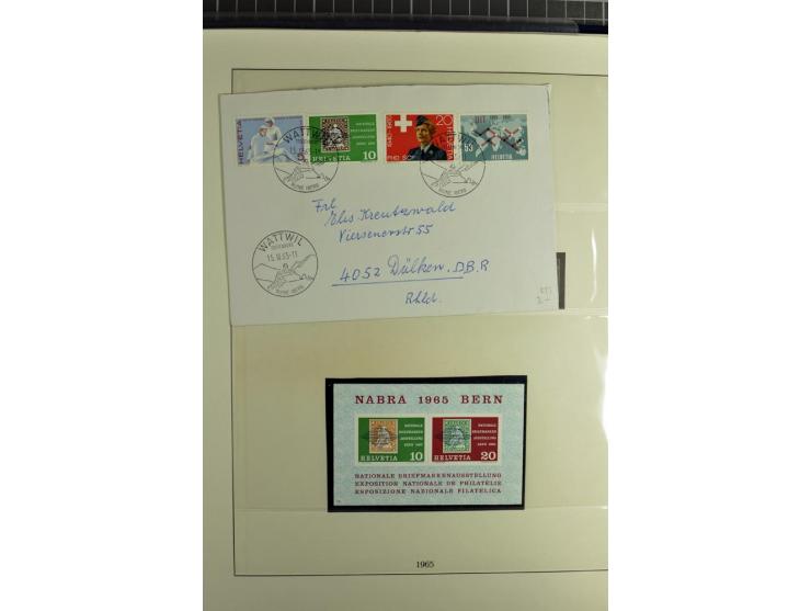 1845/2011, postfrische, ungebrauchte und gestempelte Sammlung mit u.a. Basel Mi.-Nr. 1 (Altsignaturen), Bundespost Mi.-Nr. 42