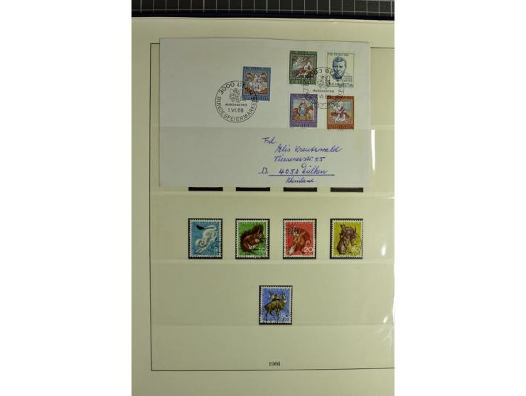 1845/2011, postfrische, ungebrauchte und gestempelte Sammlung mit u.a. Basel Mi.-Nr. 1 (Altsignaturen), Bundespost Mi.-Nr. 42