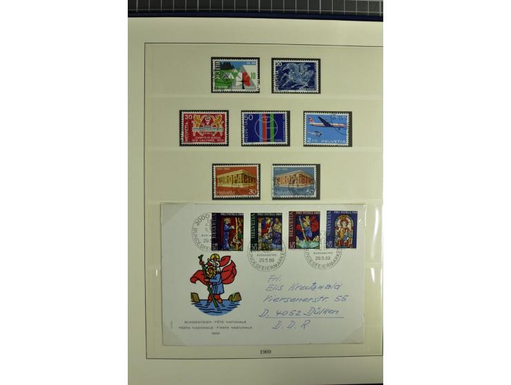1845/2011, postfrische, ungebrauchte und gestempelte Sammlung mit u.a. Basel Mi.-Nr. 1 (Altsignaturen), Bundespost Mi.-Nr. 42