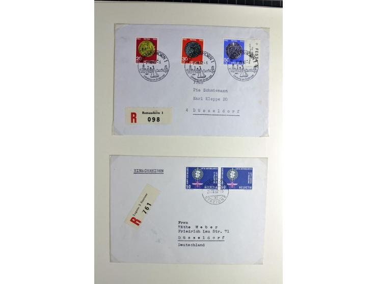 1845/2011, postfrische, ungebrauchte und gestempelte Sammlung mit u.a. Basel Mi.-Nr. 1 (Altsignaturen), Bundespost Mi.-Nr. 42