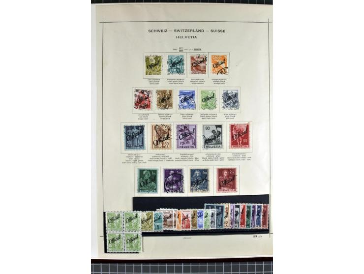 1850/2007, postfrische, ungebrauchte und gestempelte Sammlung mit allen Blocks, PAX, Dienst, Ämtern etc., oft in beiden Erhal