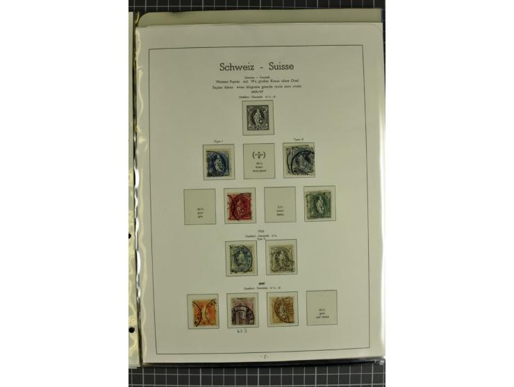 1850/2007, postfrische, ungebrauchte und gestempelte Sammlung mit allen Blocks, PAX, Dienst, Ämtern etc., oft in beiden Erhal