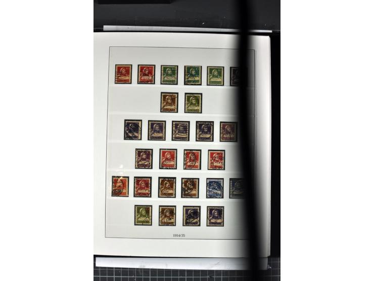 1854/1986, postfrische, ungebrauchte und gestempelte Sammlung in 3 Lindner-T-Alben