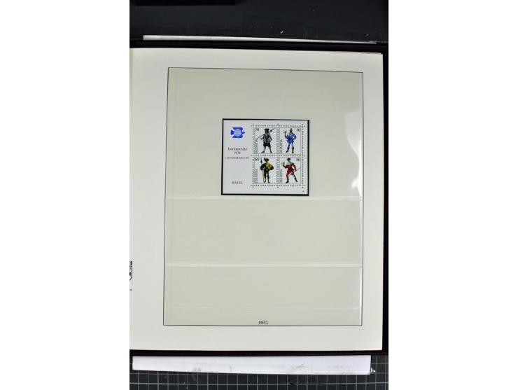 1854/1986, postfrische, ungebrauchte und gestempelte Sammlung in 3 Lindner-T-Alben