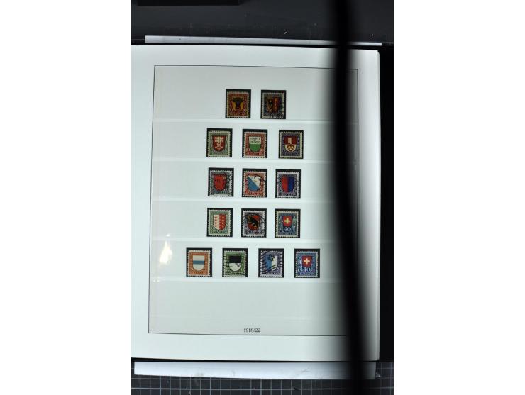 1854/1986, postfrische, ungebrauchte und gestempelte Sammlung in 3 Lindner-T-Alben