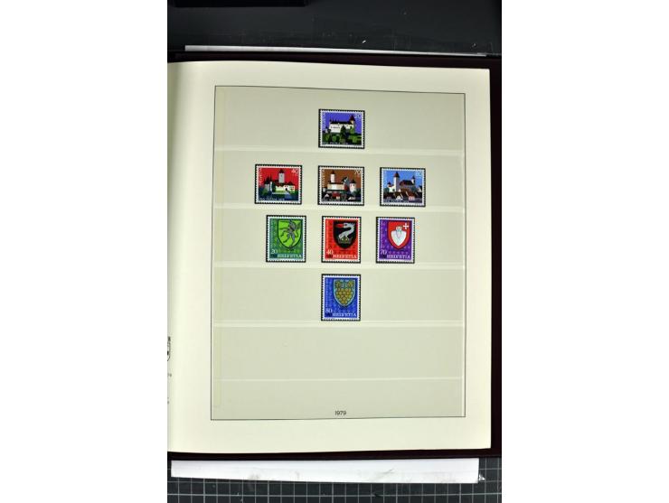 1854/1986, postfrische, ungebrauchte und gestempelte Sammlung in 3 Lindner-T-Alben