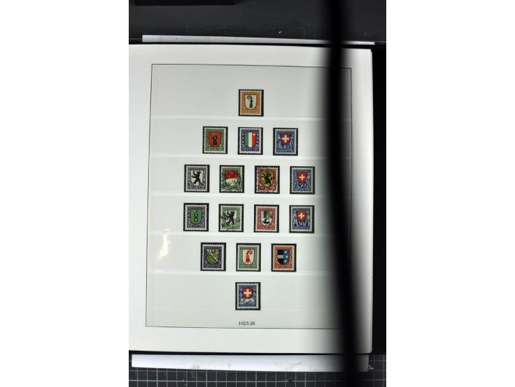 1854/1986, postfrische, ungebrauchte und gestempelte Sammlung in 3 Lindner-T-Alben