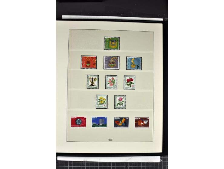 1854/1986, postfrische, ungebrauchte und gestempelte Sammlung in 3 Lindner-T-Alben