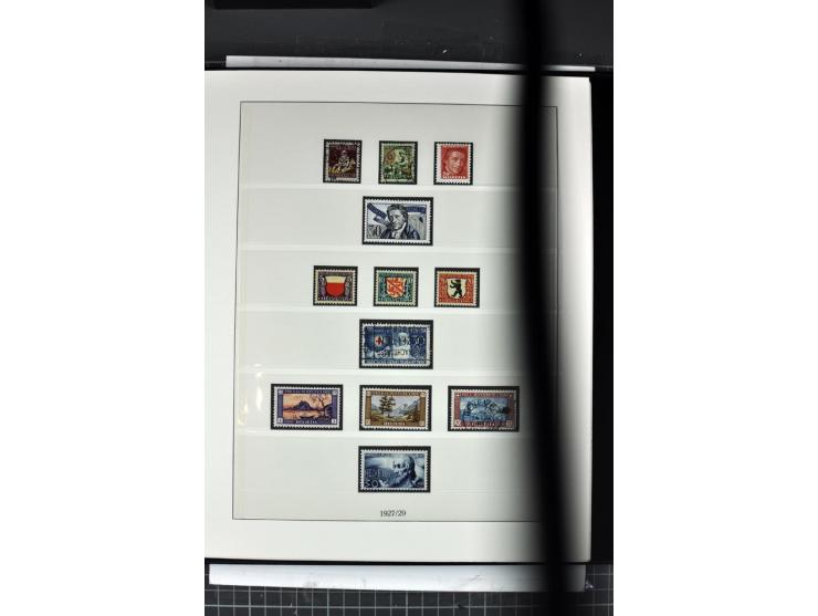 1854/1986, postfrische, ungebrauchte und gestempelte Sammlung in 3 Lindner-T-Alben
