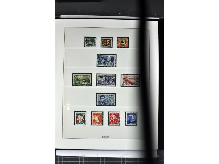 1854/1986, postfrische, ungebrauchte und gestempelte Sammlung in 3 Lindner-T-Alben