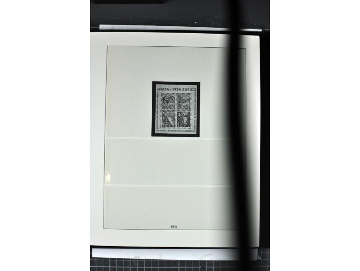 1854/1986, postfrische, ungebrauchte und gestempelte Sammlung in 3 Lindner-T-Alben