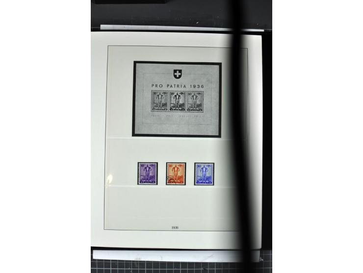 1854/1986, postfrische, ungebrauchte und gestempelte Sammlung in 3 Lindner-T-Alben