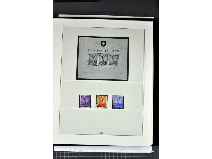 1854/1986, postfrische, ungebrauchte und gestempelte Sammlung in 3 Lindner-T-Alben