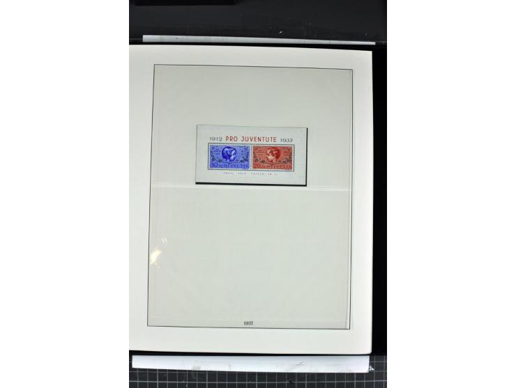 1854/1986, postfrische, ungebrauchte und gestempelte Sammlung in 3 Lindner-T-Alben
