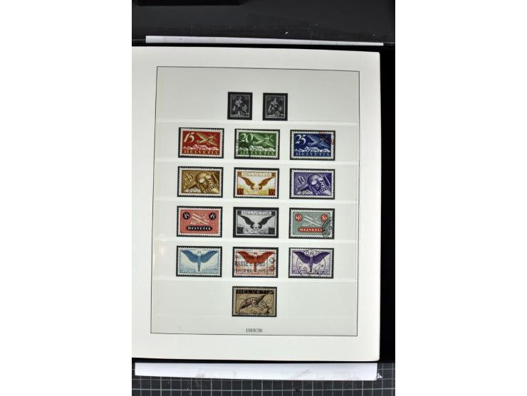 1854/1986, postfrische, ungebrauchte und gestempelte Sammlung in 3 Lindner-T-Alben