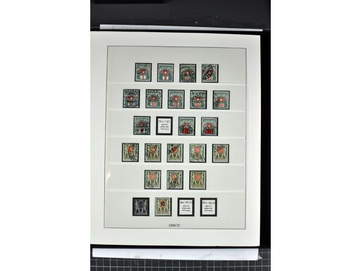 1854/1986, postfrische, ungebrauchte und gestempelte Sammlung in 3 Lindner-T-Alben