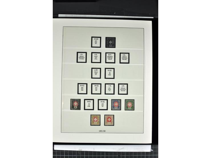 1854/1986, postfrische, ungebrauchte und gestempelte Sammlung in 3 Lindner-T-Alben
